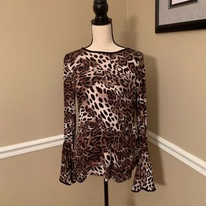 NEW GORGEOUS regenbogen leopard print top